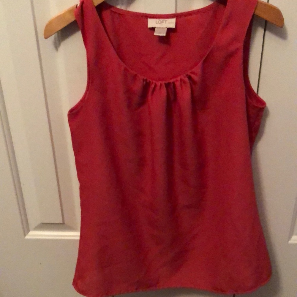 Loft Ladies sleeveless top, small, petite, pink